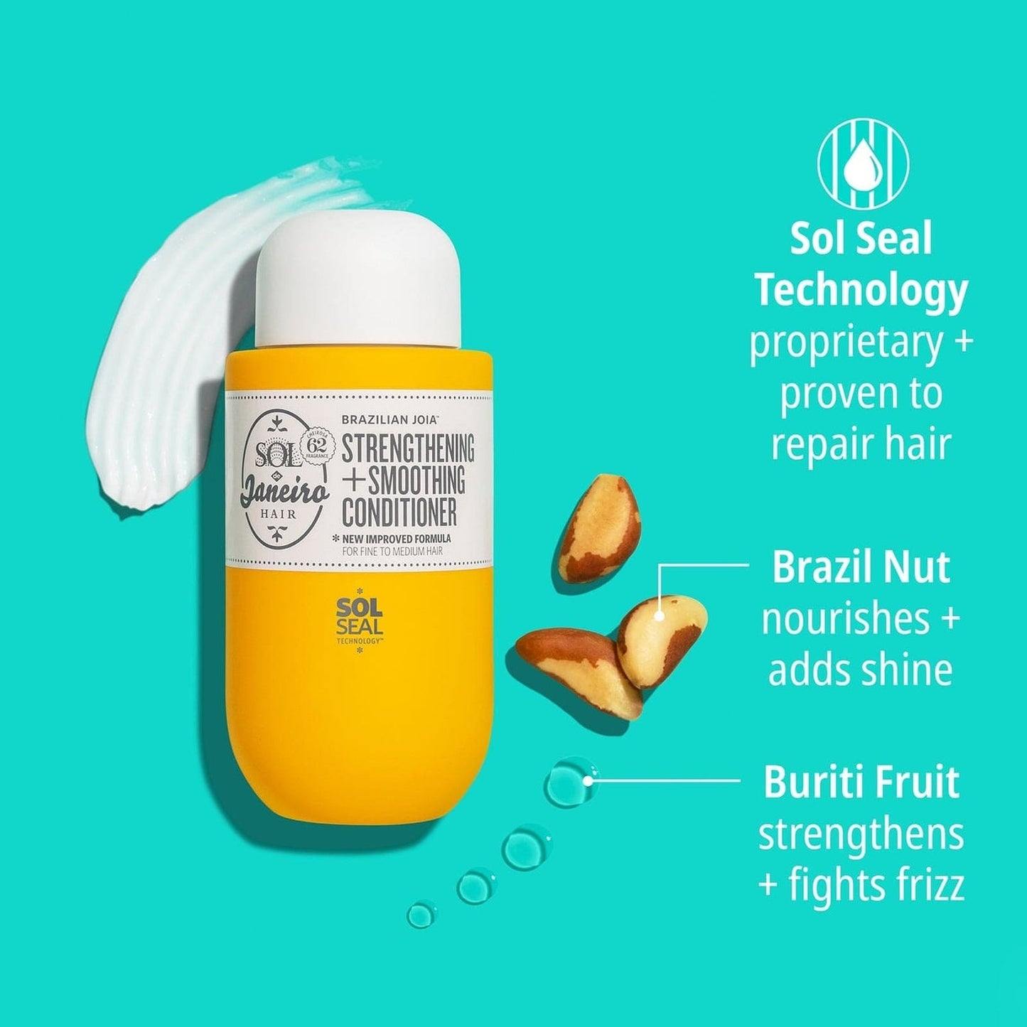 SOL DE JANEIRO Brazilian Joia Strengthening + Smoothing Conditioner (90ml)