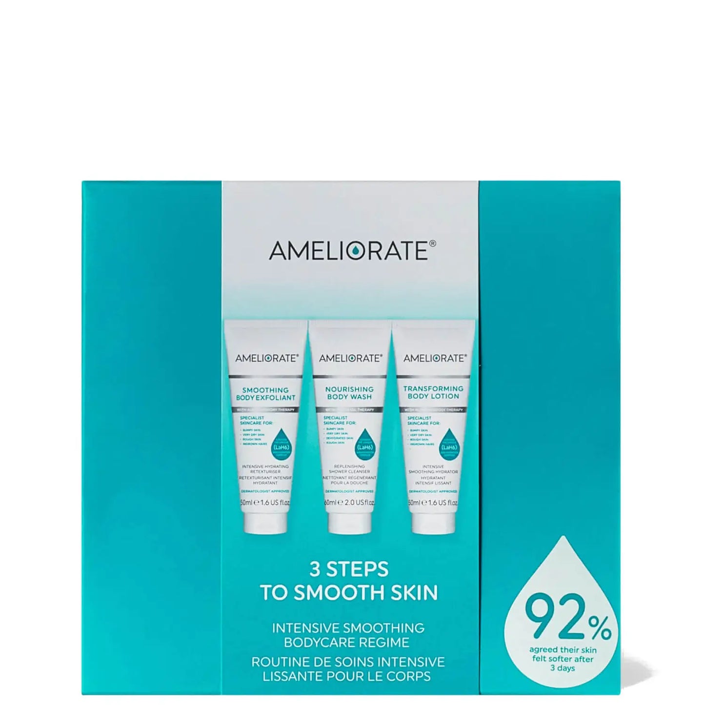 AMELIORATE 3 Steps To Smooth Skin (Worth £26.00)