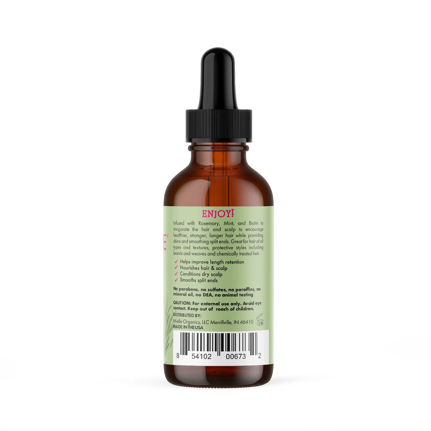 MIELLE Rosemary Mint Scalp & Hair Strengthening Oil 59 ML