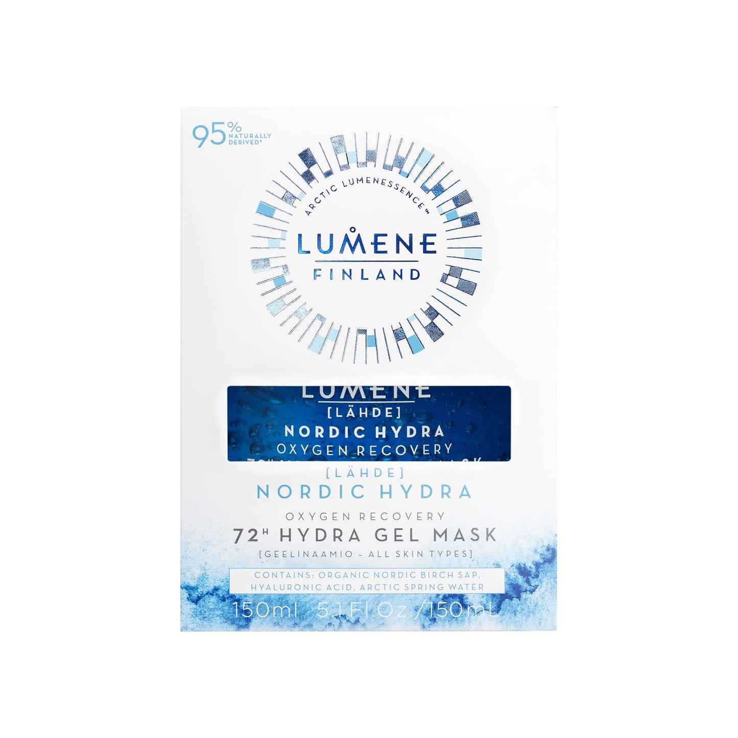 LUMENE Nordic Hydra [Lähde] Oxygen Recovery 72h Hydra Gel Mask 150 ml