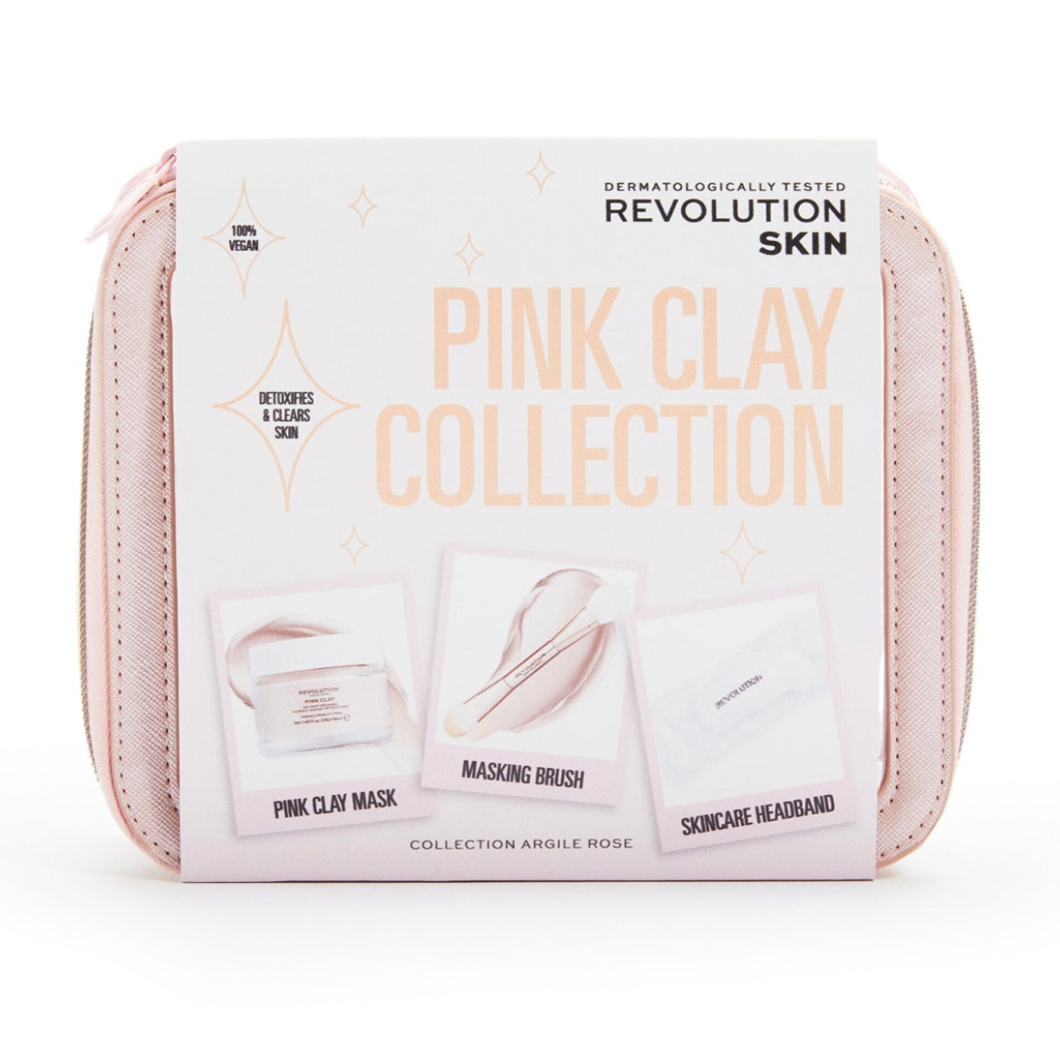 REVOLUTION The Pink Clay Collection Skincare Gift Set