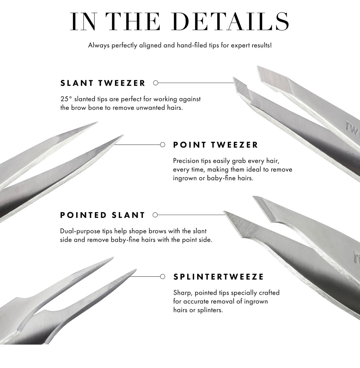 TWEEZERMAN Mini Slant Tweezer