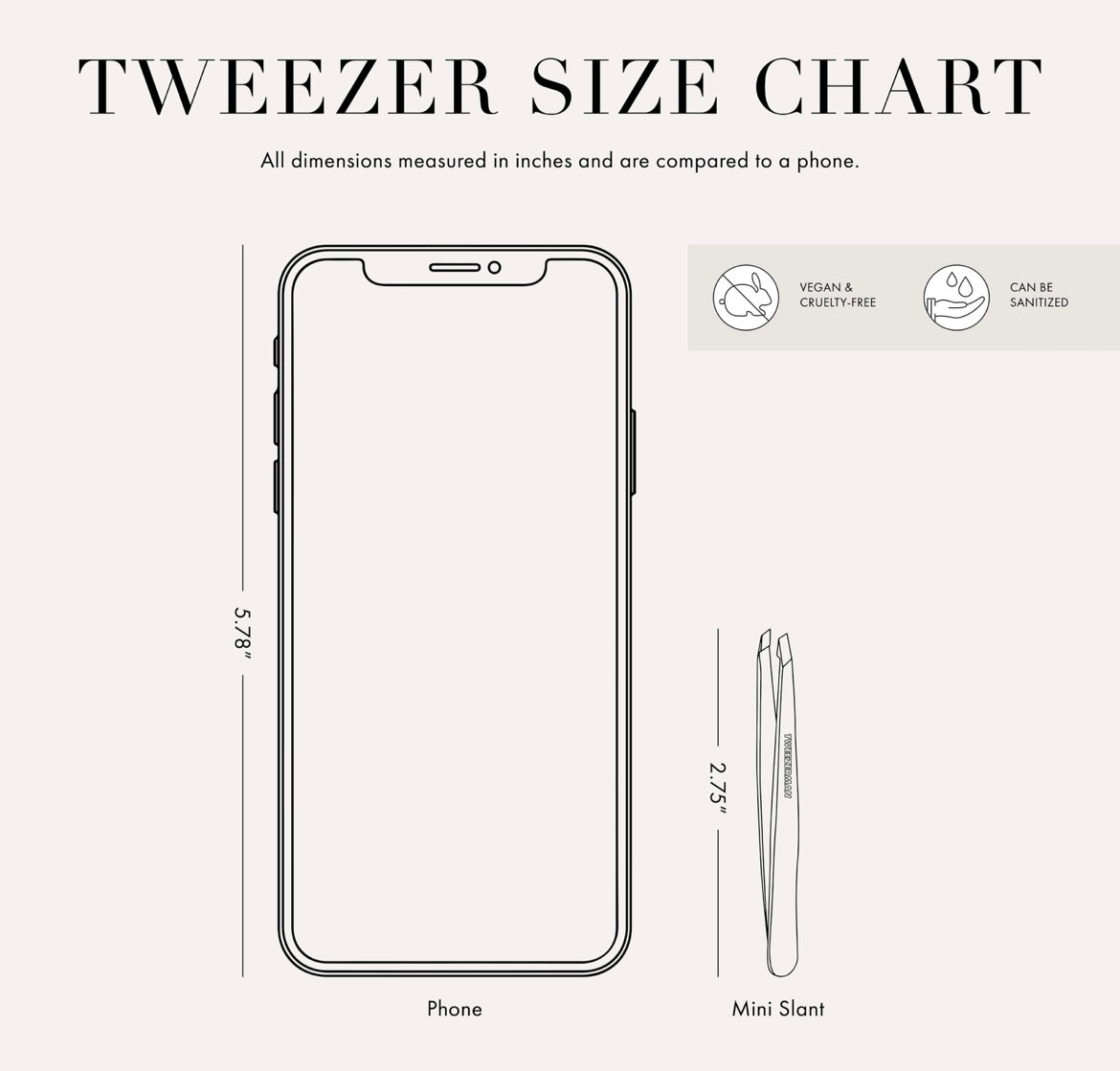 TWEEZERMAN Mini Slant Tweezer