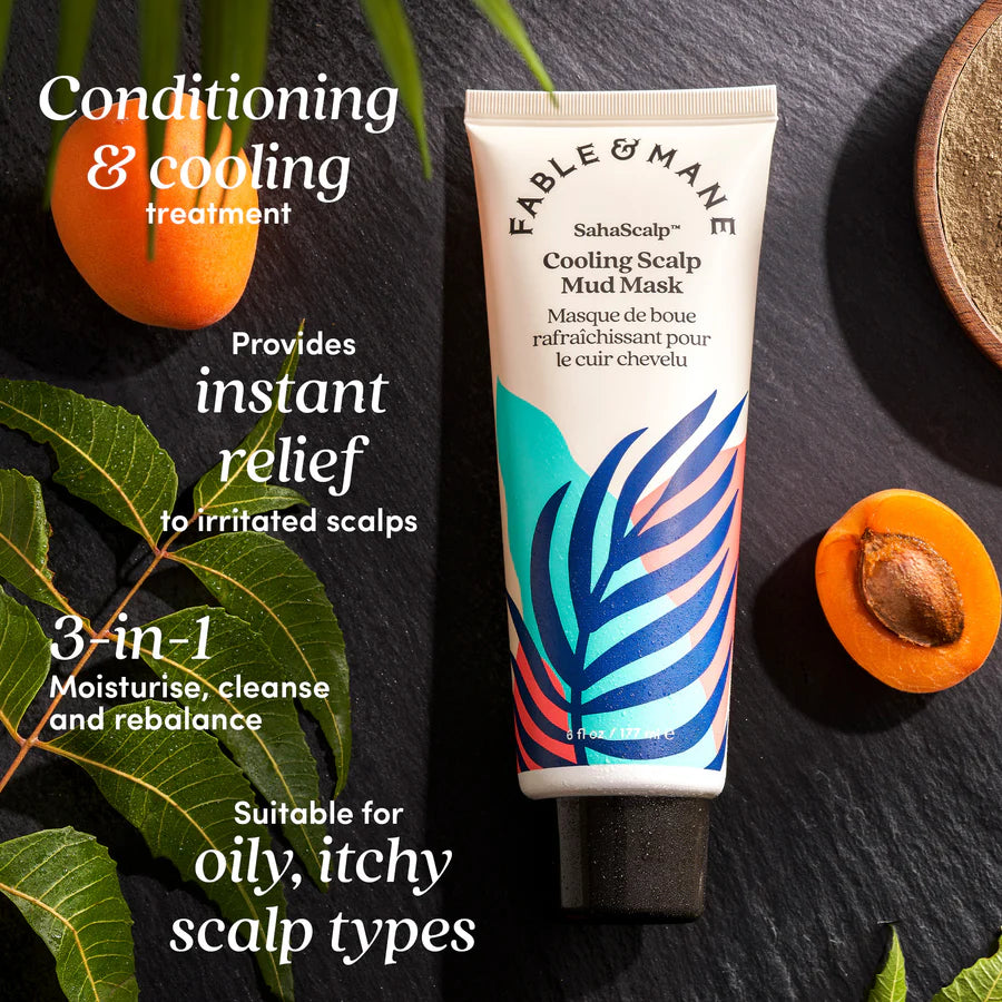 FABLE&MANE SahaScalp™ Cooling Scalp Mud Mask 177ml