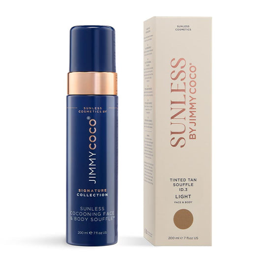 SUNLESS BY JIMMY COCO Tinted Tan Souffle Light Face & Body ID3 200ml